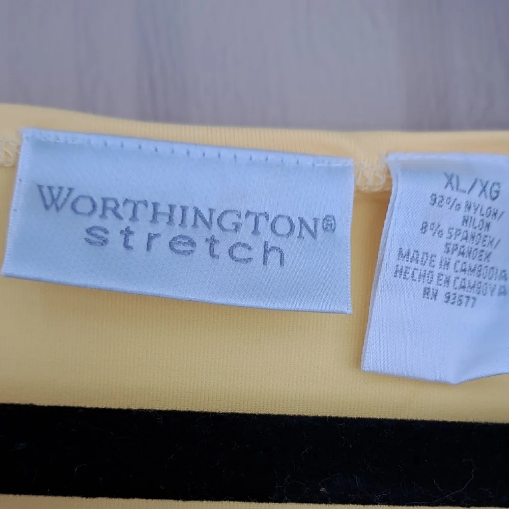 Worthington Stretch Vibrant V-Neck Tank Tops - Red, Yellow, Green - Picture 3 of 12